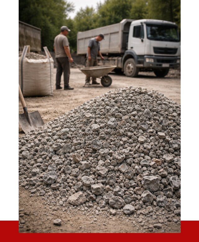 Гранитный щебень фракция 20-40 в Южноуральске от 3500 руб. ПРОНЕРУДЖрк