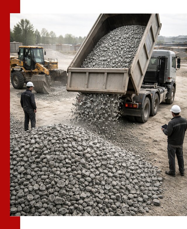 Доставка гранитного щебня фракции 20-40 в Южноуральске