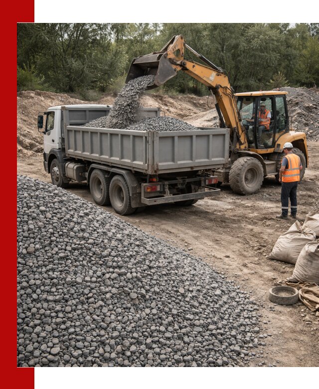 Доставка гравийного щебня в Южноуральске оптом и в розницу