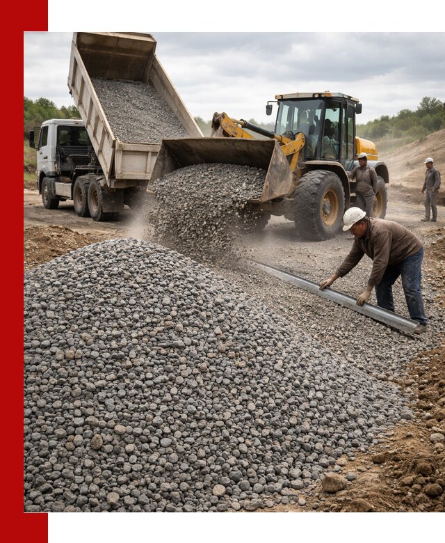 Гравийный щебень фракция 5-20 с доставкой в Южноуральске