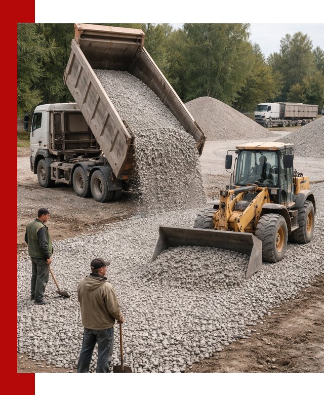 Купить гравийный щебень фракция 20-40 в Южноуральске с доставкой