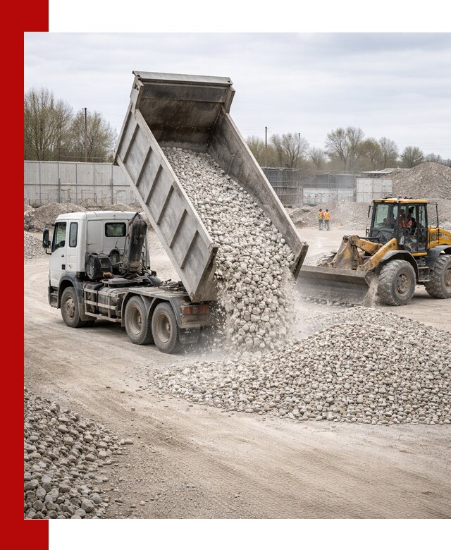 Доставка и продажа известнякового щебня в Южноуральске