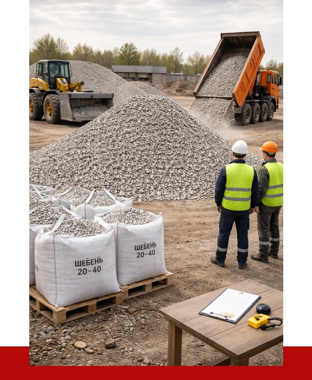 Известняковый щебень 20-40 в Южноуральске от 2297 р. ПРОНЕРУДЖрк