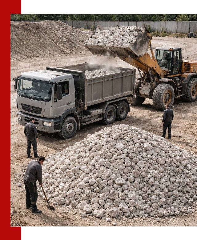 Известняковый щебень фракция 70–150 с доставкой в Южноуральске