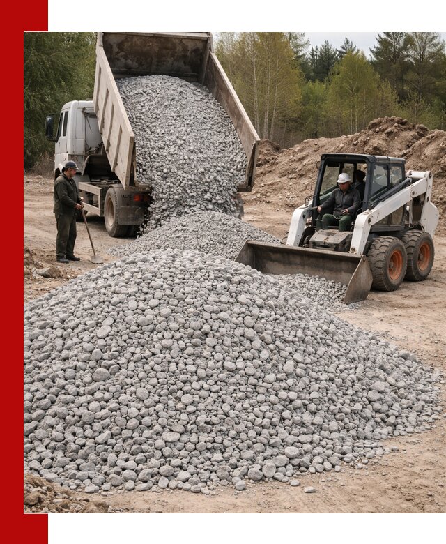 Доставка доломитового щебня в Южноуральске напрямую от карьера
