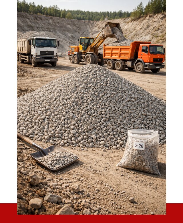 Доломитовый щебень фр. 5-20 в Южноуральске от 4593 р. | ПРОНЕРУДЖрк