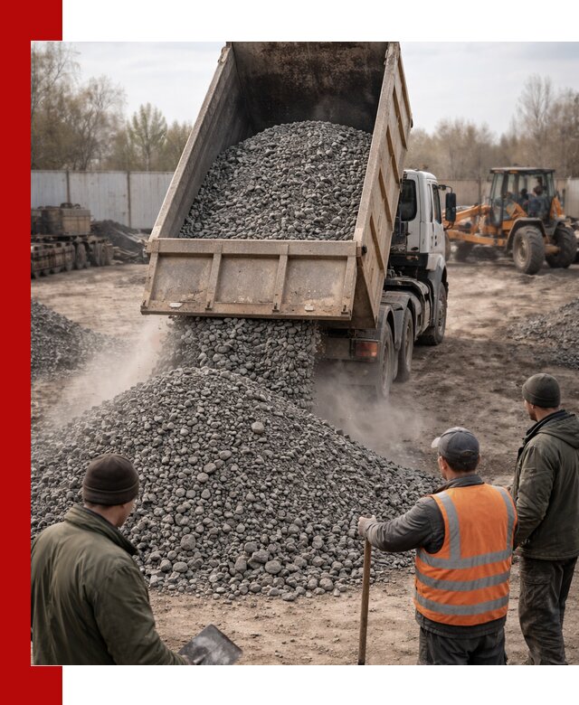 Доставка шлакового щебня в удобные сроки по выгодной цене в Южноуральске