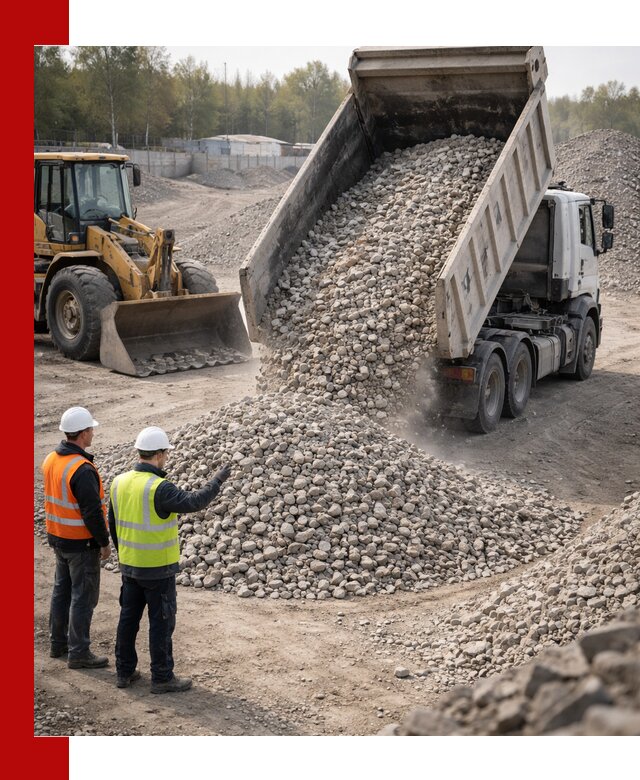 Вторичный щебень фракция 40–70 доставка в Южноуральске