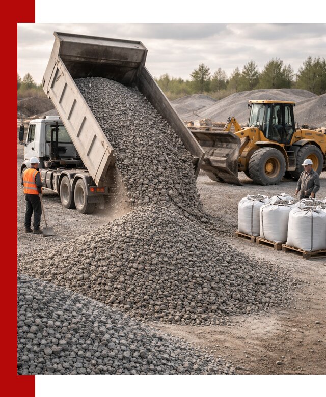 Бетонный щебень фракция 5–20 с доставкой в Южноуральске