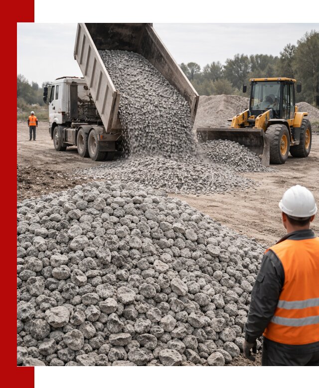 Доставка бетонного щебня фракции 20-40 в Южноуральске