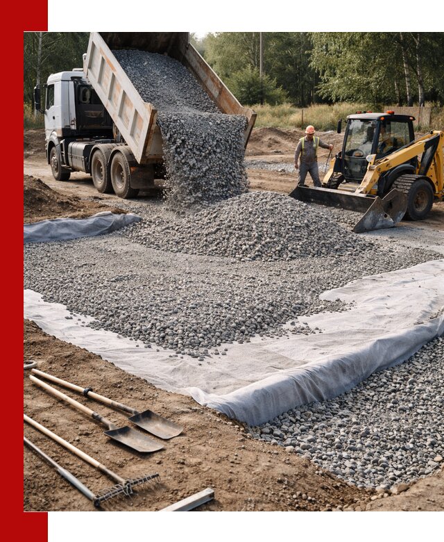 Щебень для фундамента с доставкой в Южноуральске