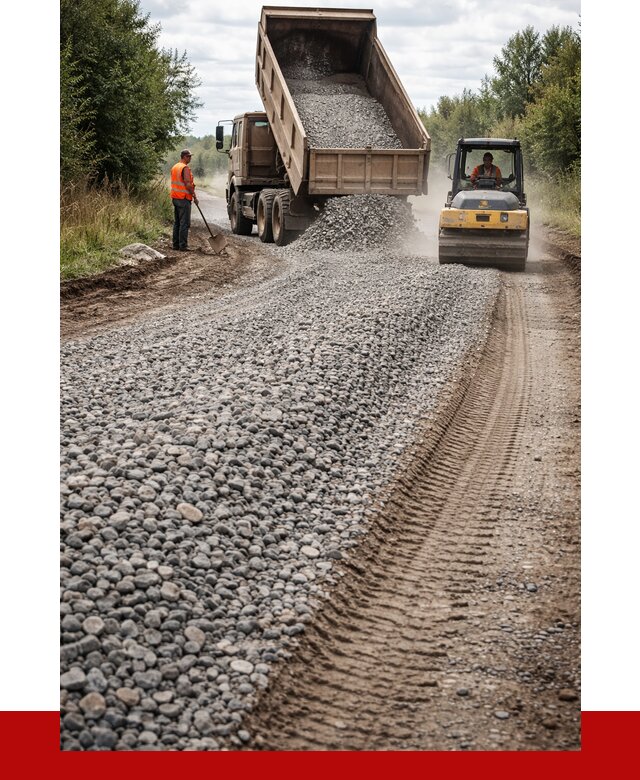 Щебень для отсыпки дороги в Южноуральске от 2953 р. ПРОНЕРУДЖрк