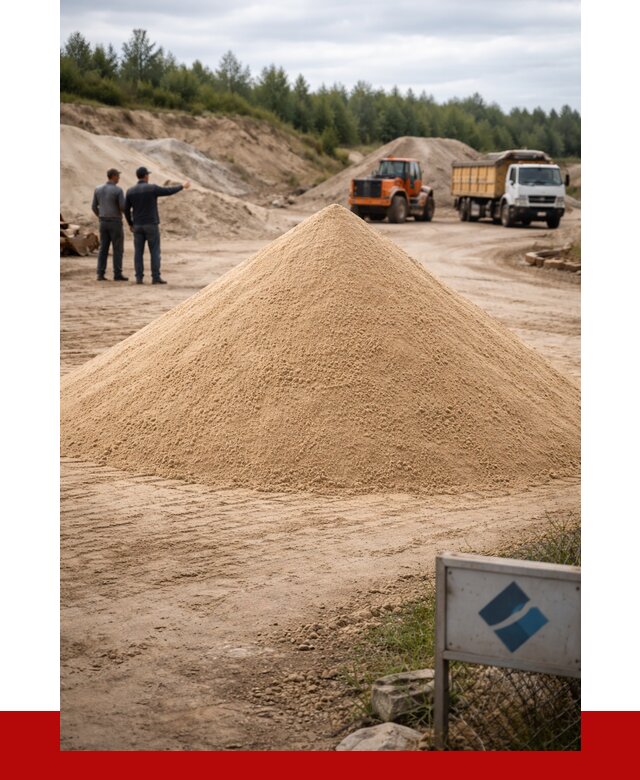 Карьерный песок навалом в Южноуральске от 1968 р. | ПРОНЕРУДЖрк