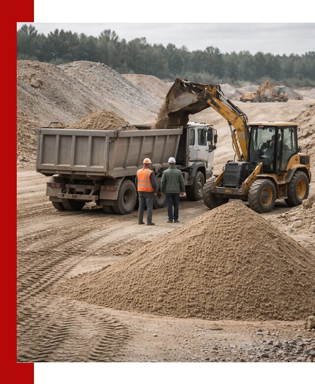 Карьерный среднезернистый песок с доставкой в Южноуральске