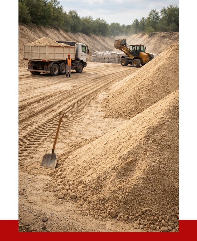 Карьерный песок мелкозернистый в Южноуральске от 9842 р. | ПРОНЕРУДЖрк