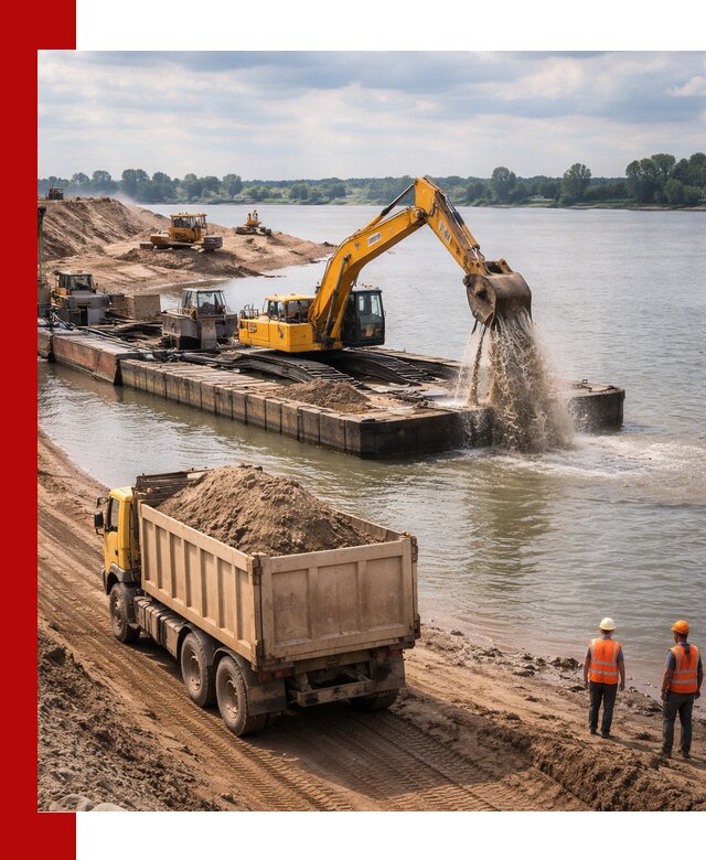 Намывной песок с доставкой в Южноуральске оптом и в розницу