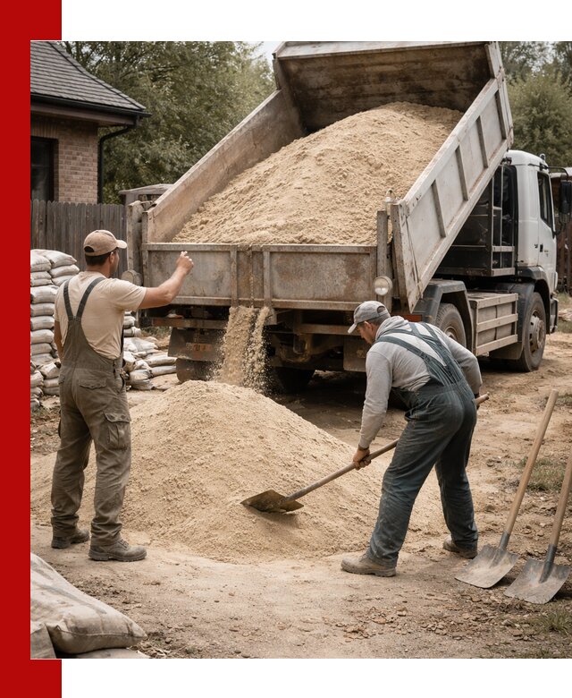 Песок для штукатурки с доставкой в Южноуральске качественный и чистый