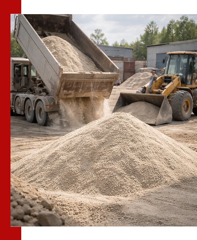 Кварцевый песок с доставкой в Южноуральске для строительных работ