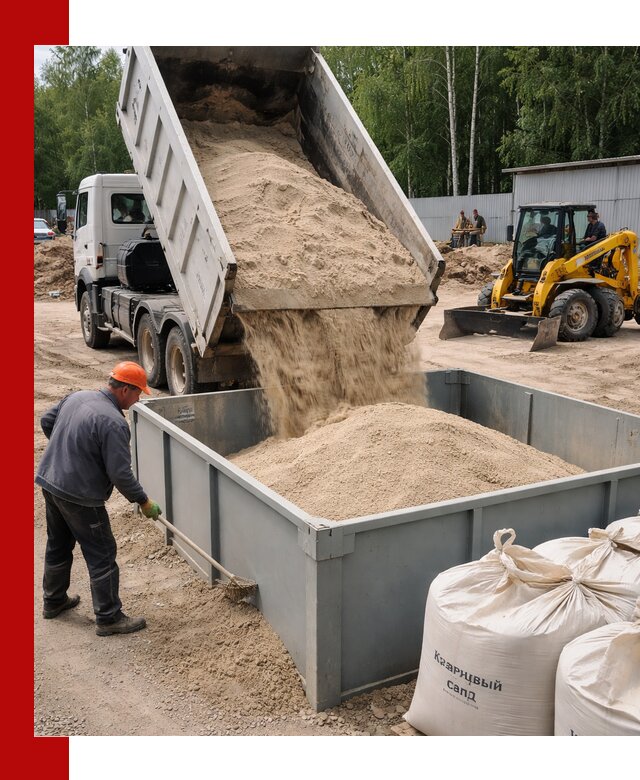 Кварцевый песок для фильтра в Южноуральске — доставка и качество