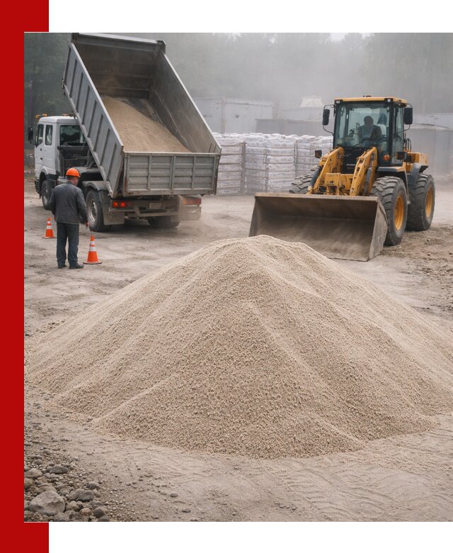 Кварцевый песок фракция 0–8 для стройработ в Южноуральске