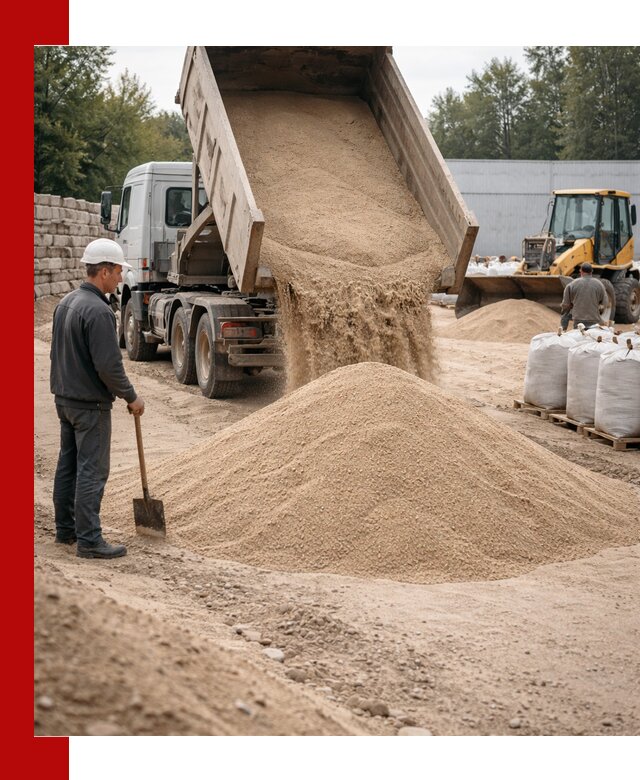 Кварцевый песок фракция 0–3 мм с доставкой в Южноуральске