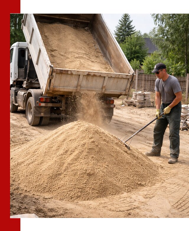 Доставка сухого песка самосвалами в Южноуральске