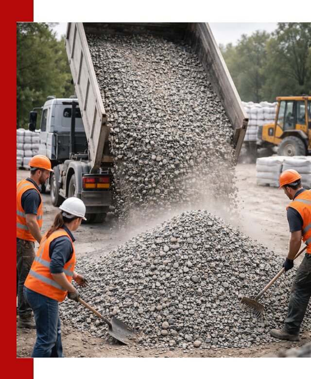 Доставка гравия и камня в Южноуральске оптом и в розницу