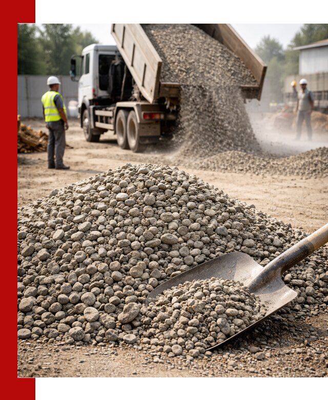 Доставка гравия фракции 20-40 в Южноуральске с самосвалами