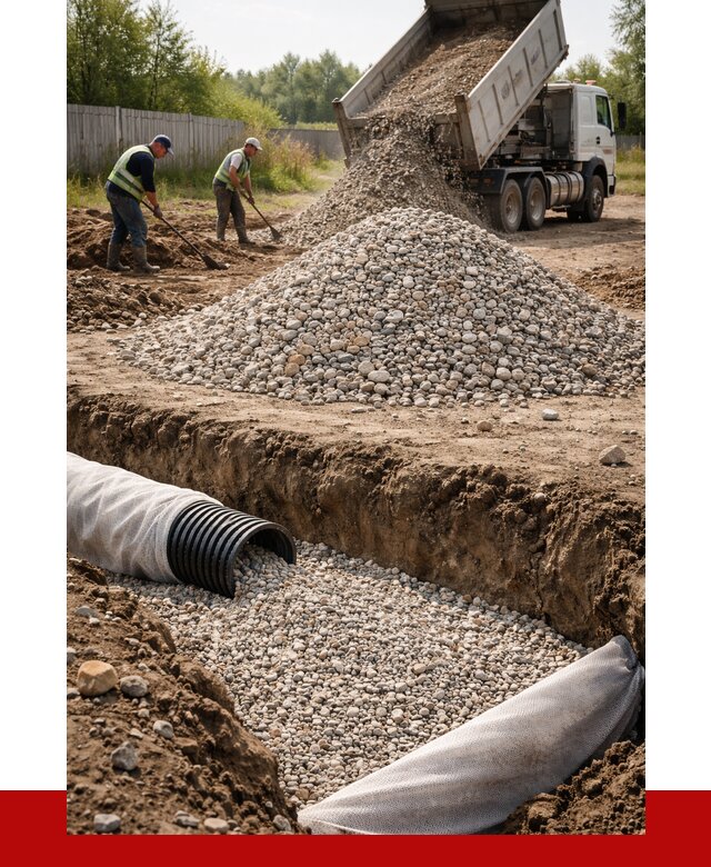 Гравий для дренажа в Южноуральске от 2406 р., доставка ПРОНЕРУДЖрк