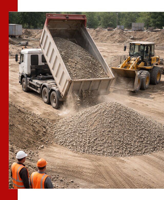 Щебень с песком (ЩГПС С2) с доставкой в Южноуральске