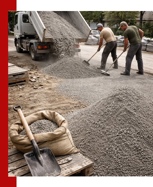 Отсев для тротуарной плитки в Южноуральске — доставка и укладка