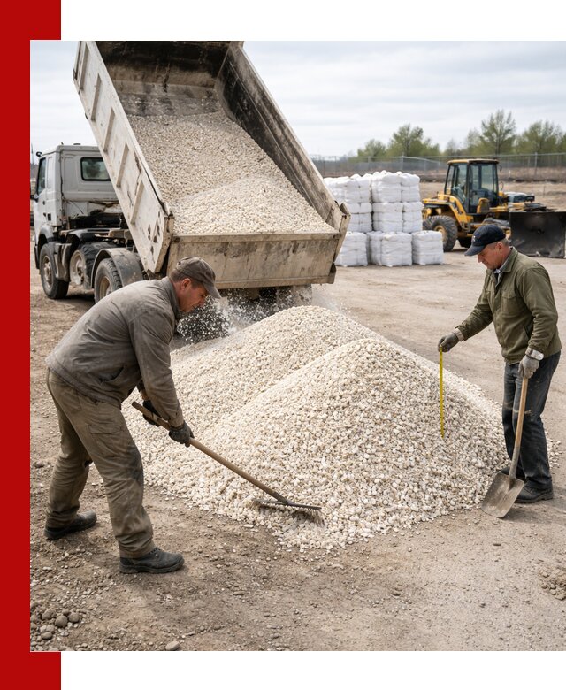 Мраморная крошка с доставкой и разгрузкой в Южноуральске