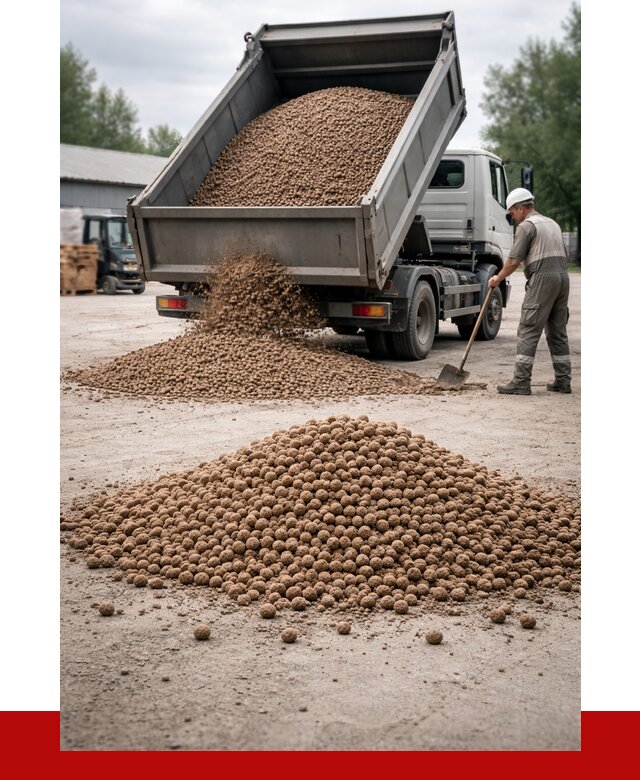 Керамзит с доставкой в Южноуральске от 4593 р. за м3 | ПРОНЕРУДЖрк