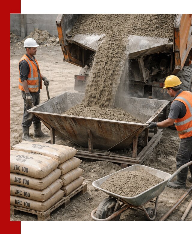 Доставка цементно-песчаной смеси М100 в Южноуральске