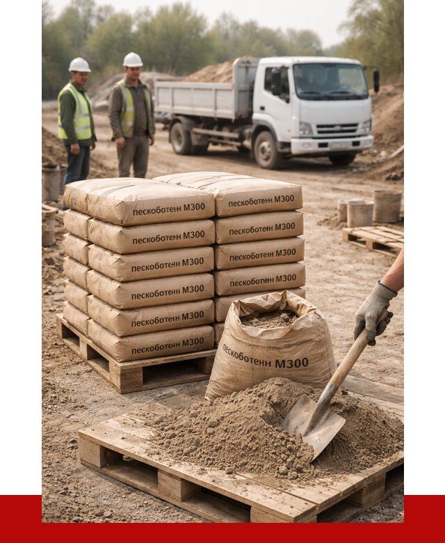 Пескобетон М300 в Южноуральске с доставкой от 5085 р. за куб | ПРОНЕРУДЖрк