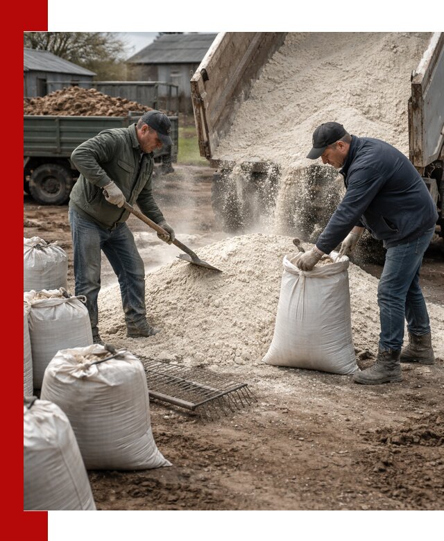 Доставка извести пушонки в Южноуральске оптом и мелким оптом