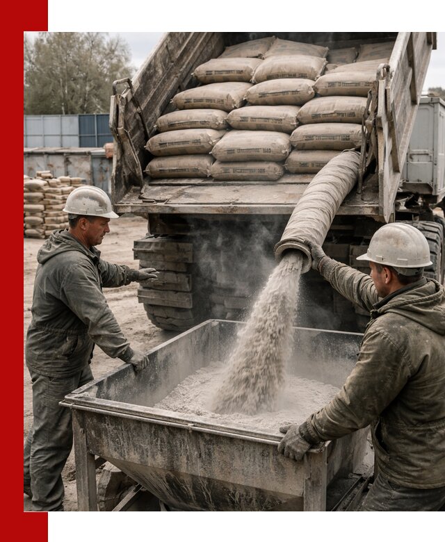 Доставка цемента М400 в Южноуральске оптом и в розницу