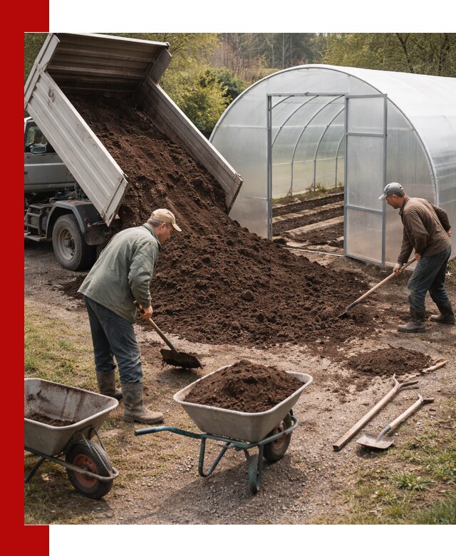 Грунт для теплицы с доставкой в Южноуральске — плодородный субстрат под растения