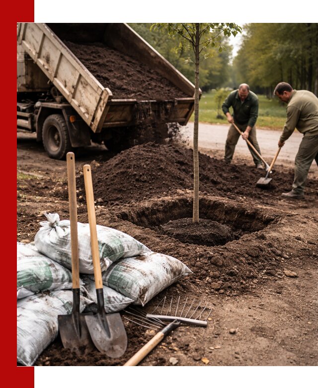 Грунт для посадки деревьев в Южноуральске — доставка и подготовка почвы