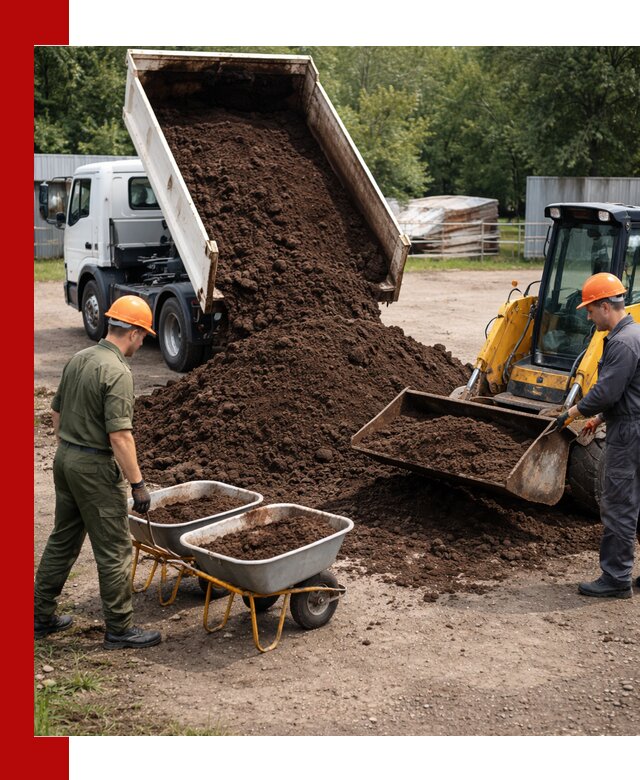Доставка торфо-земляной смеси в Южноуральске для огорода и ландшафта