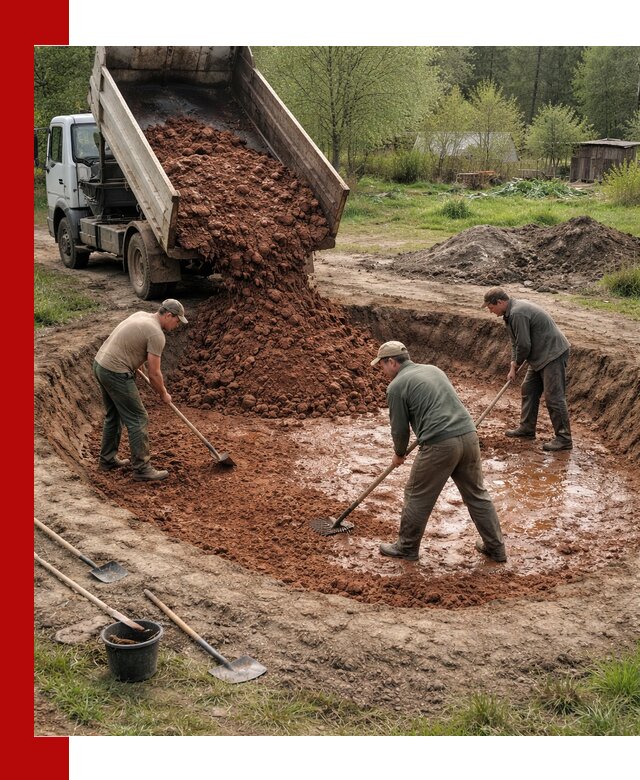Купить качественную глину для пруда в Южноуральске
