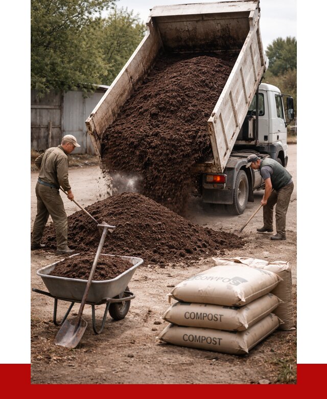 Купить компост в Южноуральске от 4593 р. за куб с доставкой | ПРОНЕРУДЖрк