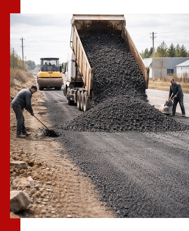 Асфальтовая крошка для дорог в Южноуральске — поставка и доставка