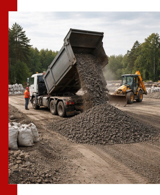 Доставка дробленого асфальта в Южноуральске для дорожных работ