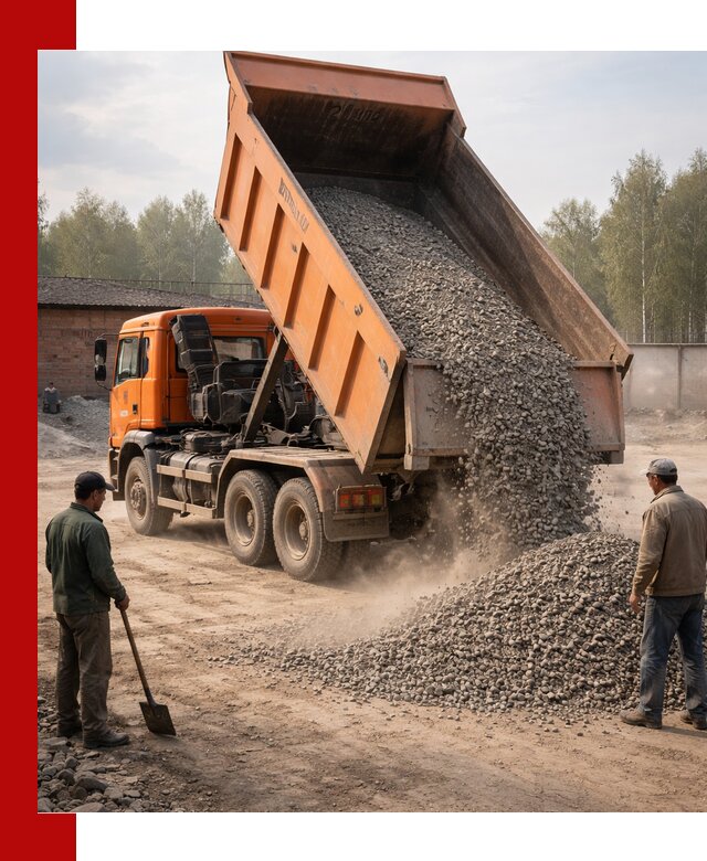 Доставка самосвалом 20 м3 в Южноуральске быстро и надежно