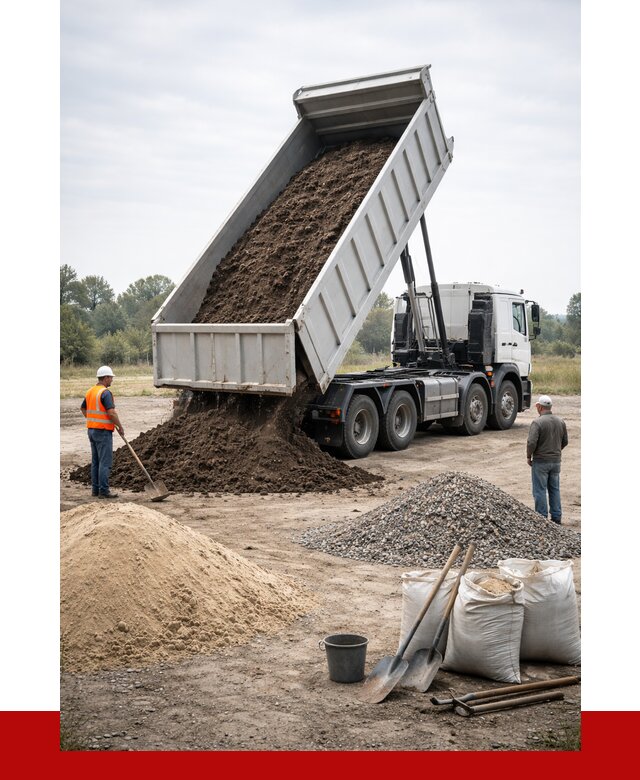 Доставка самосвалом 30 кубов в Южноуральске от 9296 р. | ПРОНЕРУДЖрк