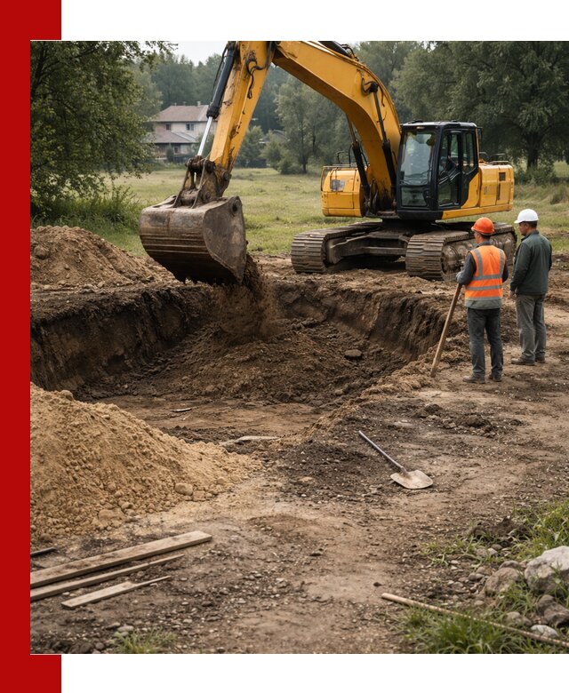 Рытье котлована под фундамент в Южноуральске (быстро и недорого)
