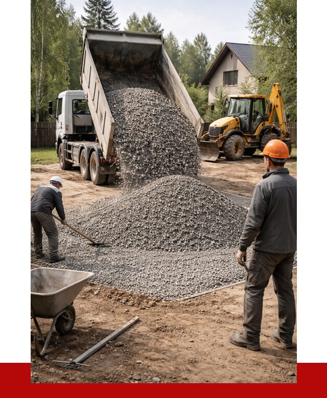 Отсыпка участка щебнем в Южноуральске от 7108 р. ПРОНЕРУДЖрк