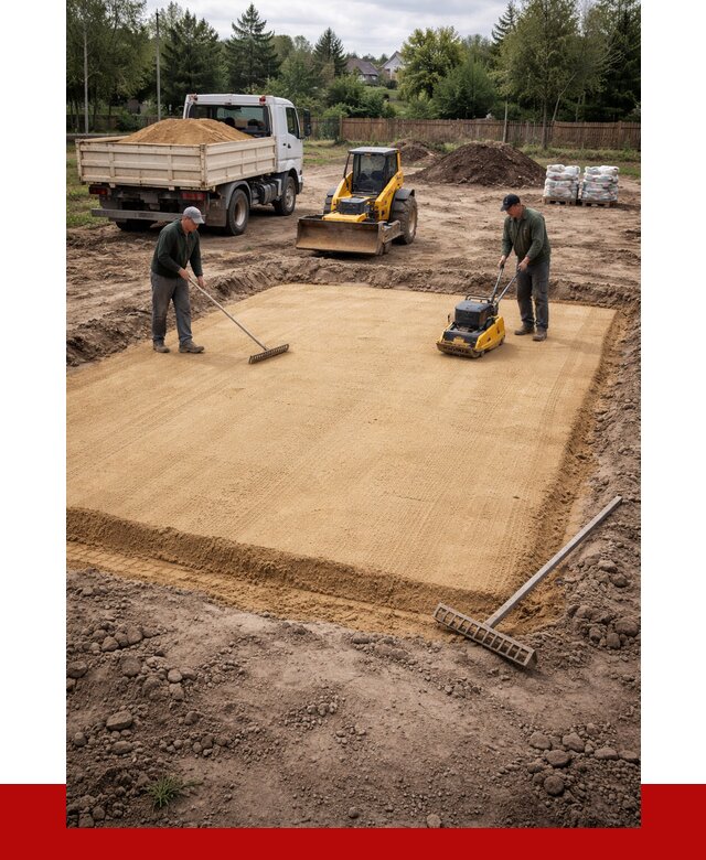 Устройство песчаной подушки в Южноуральске от 4921 р. ПРОНЕРУДЖрк